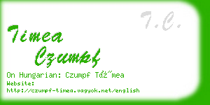 timea czumpf business card